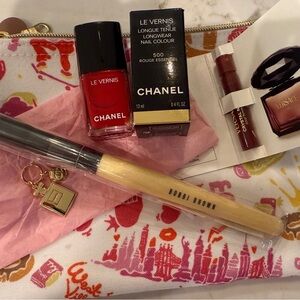 Beauty Bundle!! - Chanel Red Nail Polish, Chanel charm, Versace mini perfume…